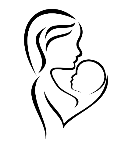 icon of mother holding baby